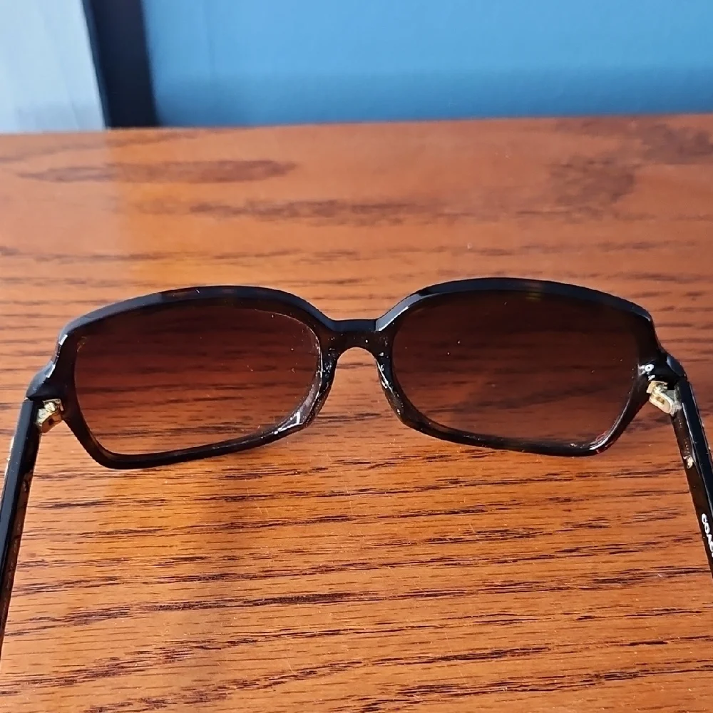 Coach Rectangular Tortoise Shell Sunglasses